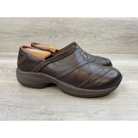 Merrell Primo Patch Women's Clog Loafer Slip On Leather